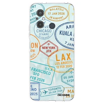 Picasee silikonska prozirna maskica za Xiaomi Redmi 12C - PASSPORT EDITION