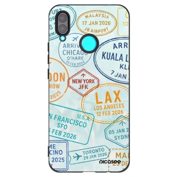 Picasee crna silikonska maskica za Huawei Nova 3 - PASSPORT EDITION