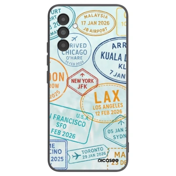 Picasee crna silikonska maskica za Samsung Galaxy A04s A047F - PASSPORT EDITION