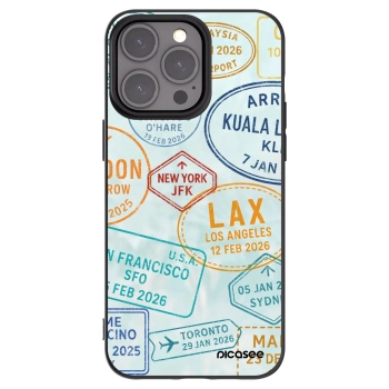 Picasee crna silikonska maskica za Apple iPhone 15 Pro Max - PASSPORT EDITION