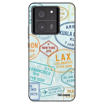 Picasee crna silikonska maskica za Xiaomi 13T Pro - PASSPORT EDITION