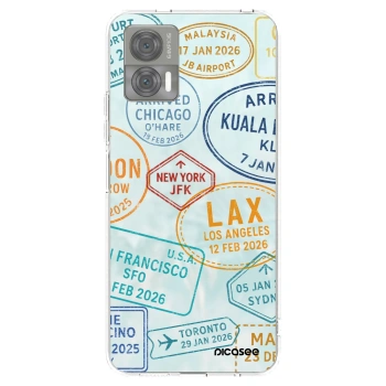 Picasee silikonska prozirna maskica za Motorola Edge 30 Neo - PASSPORT EDITION
