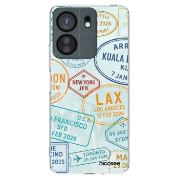 Picasee silikonska prozirna maskica za Xiaomi Redmi 13C 4G - PASSPORT EDITION
