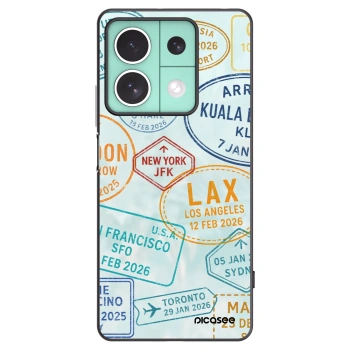 Picasee crna silikonska maskica za Xiaomi Redmi Note 13 5G - PASSPORT EDITION