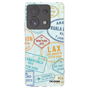 Picasee silikonska prozirna maskica za Xiaomi Redmi Note 13 Pro 4G - PASSPORT EDITION