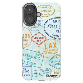 Picasee silikonska prozirna maskica za Apple iPhone 16 - PASSPORT EDITION