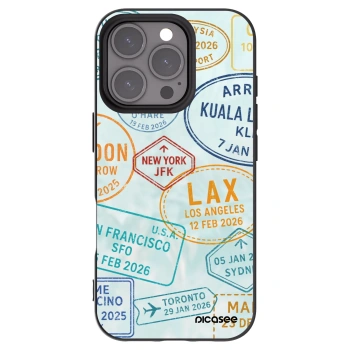 Picasee crna silikonska maskica za Apple iPhone 16 Pro - PASSPORT EDITION