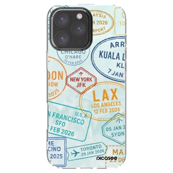 Picasee silikonska prozirna maskica za Apple iPhone 16 Pro Max - PASSPORT EDITION