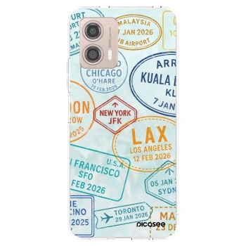 Picasee silikonska prozirna maskica za Motorola Moto G53 5G - PASSPORT EDITION