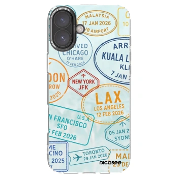 Picasee silikonska prozirna maskica za Apple iPhone 16 Plus - PASSPORT EDITION