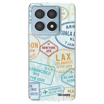 Picasee silikonska prozirna maskica za Xiaomi 14T Pro - PASSPORT EDITION