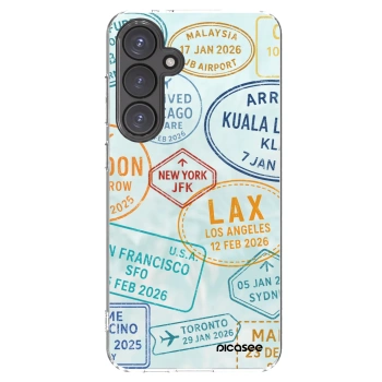 Picasee silikonska prozirna maskica za Samsung Galaxy S24 FE S721B - PASSPORT EDITION