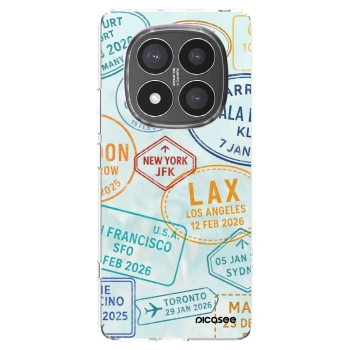 Picasee silikonska prozirna maskica za Xiaomi Redmi Note 14 Pro+ 5G - PASSPORT EDITION