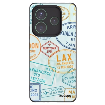 Picasee crna silikonska maskica za Xiaomi Redmi Note 14 5G - PASSPORT EDITION