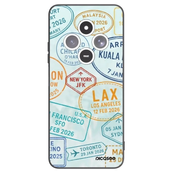 Picasee crna silikonska maskica za Xiaomi Redmi 14C - PASSPORT EDITION