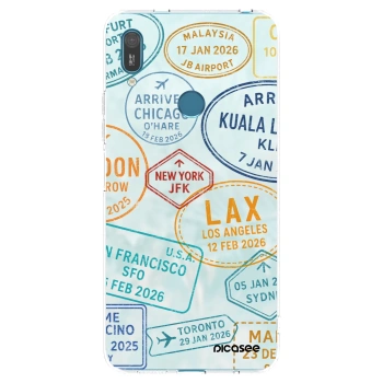 Picasee silikonska prozirna maskica za Huawei Y7 2019 - PASSPORT EDITION