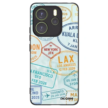 Picasee crna silikonska maskica za Xiaomi Redmi Note 14 4G - PASSPORT EDITION
