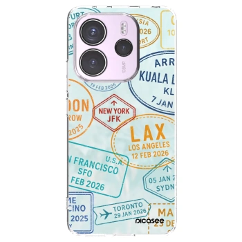 Picasee silikonska prozirna maskica za Xiaomi Redmi Note 14 4G - PASSPORT EDITION