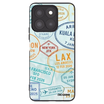 Picasee crna silikonska maskica za Honor X8c - PASSPORT EDITION