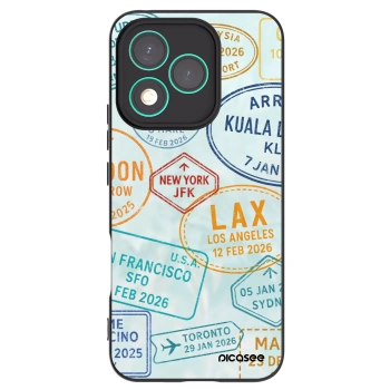 Picasee crna silikonska maskica za Honor 400 Lite 5G - PASSPORT EDITION