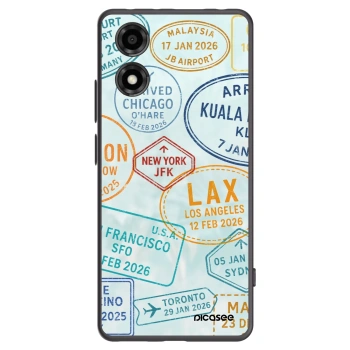 Picasee crna silikonska maskica za Motorola Moto E14 - PASSPORT EDITION