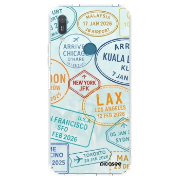 Picasee silikonska prozirna maskica za Huawei Y6 2019 - PASSPORT EDITION