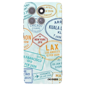 Picasee crna silikonska maskica za Motorola Edge 60 Pro - PASSPORT EDITION