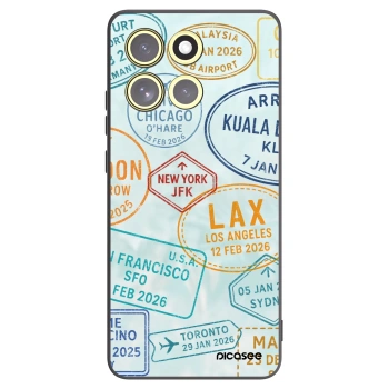 Picasee crna silikonska maskica za Motorola Moto G86 5G - PASSPORT EDITION