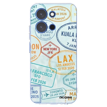 Picasee silikonska prozirna maskica za Xiaomi Redmi 15C 4G - PASSPORT EDITION