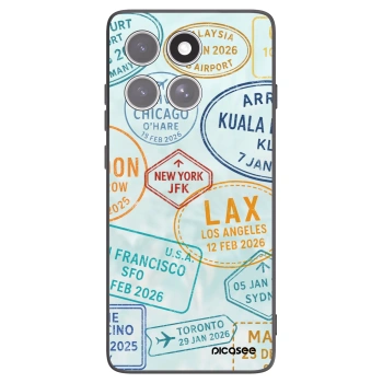 Picasee crna silikonska maskica za Motorola Edge 60 Fusion - PASSPORT EDITION