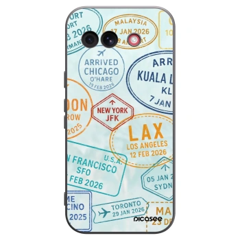 Picasee crna silikonska maskica za Google Pixel 10a - PASSPORT EDITION