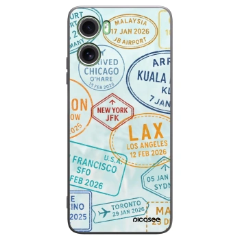 Picasee crna silikonska maskica za Motorola Moto G06 - PASSPORT EDITION