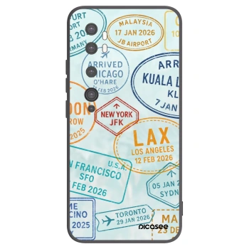 Picasee crna silikonska maskica za Xiaomi Mi Note 10 (Pro) - PASSPORT EDITION