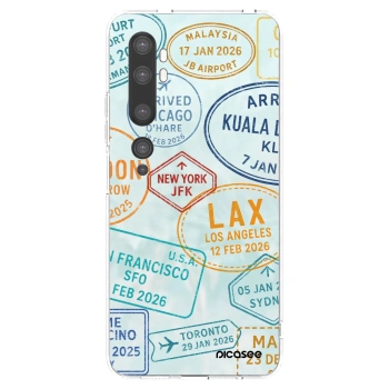 Picasee silikonska prozirna maskica za Xiaomi Mi Note 10 (Pro) - PASSPORT EDITION