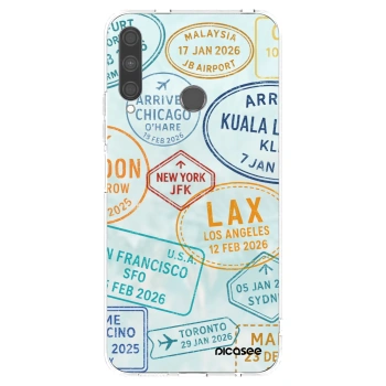Picasee silikonska prozirna maskica za Huawei P40 Lite E - PASSPORT EDITION