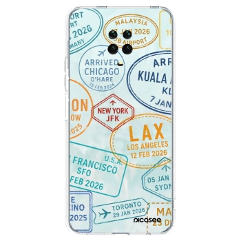 Picasee silikonska prozirna maskica za Xiaomi Redmi Note 9S - PASSPORT EDITION