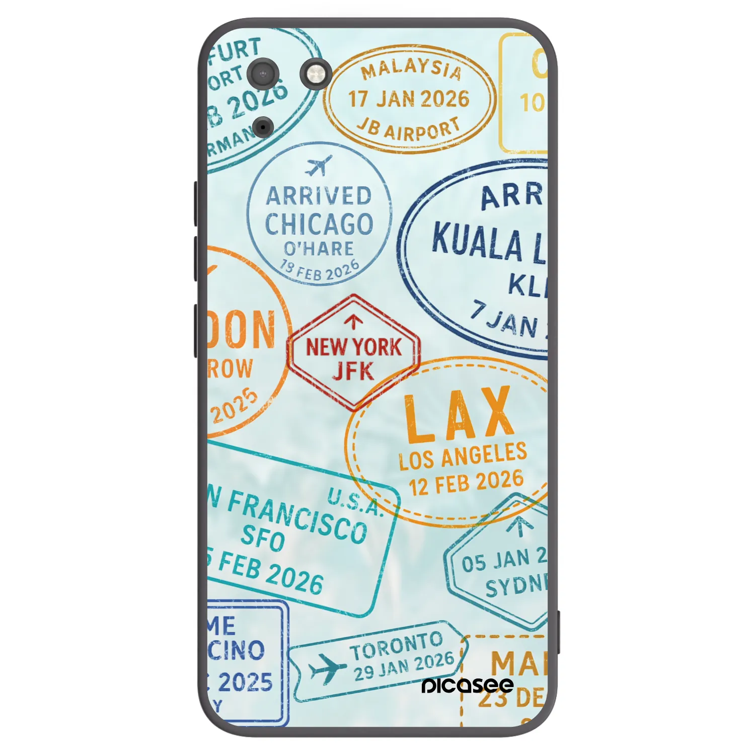 Picasee crna silikonska maskica za Huawei Y5P - PASSPORT EDITION