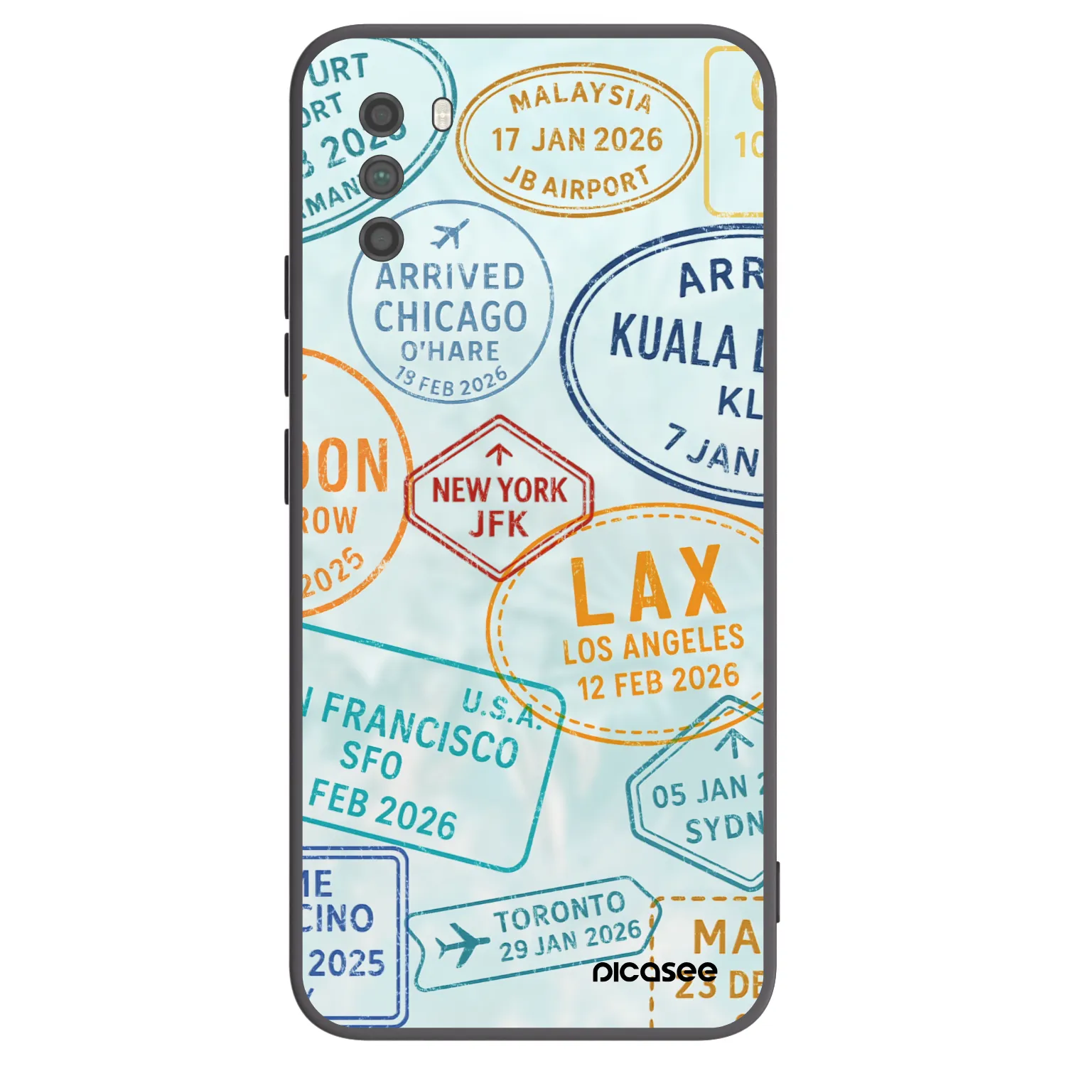 Picasee crna silikonska maskica za Xiaomi Poco M3 - PASSPORT EDITION