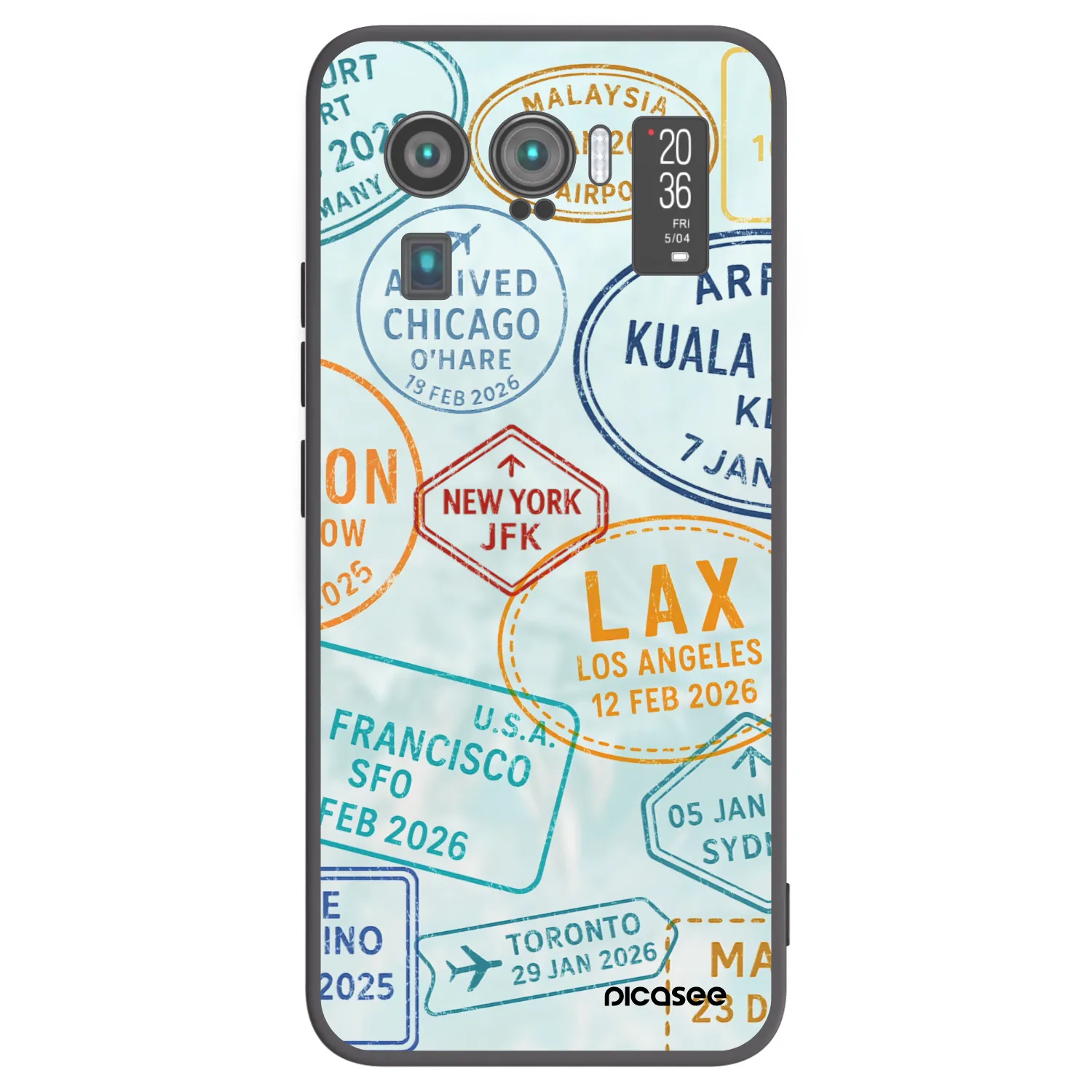Picasee crna silikonska maskica za Xiaomi Mi 11 Ultra - PASSPORT EDITION