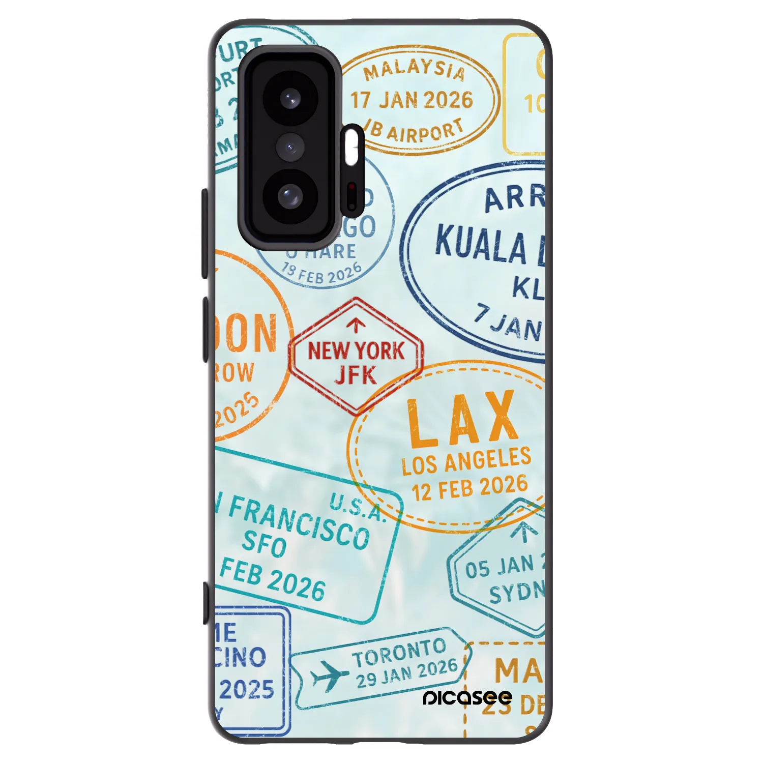Picasee crna silikonska maskica za Xiaomi 11T - PASSPORT EDITION