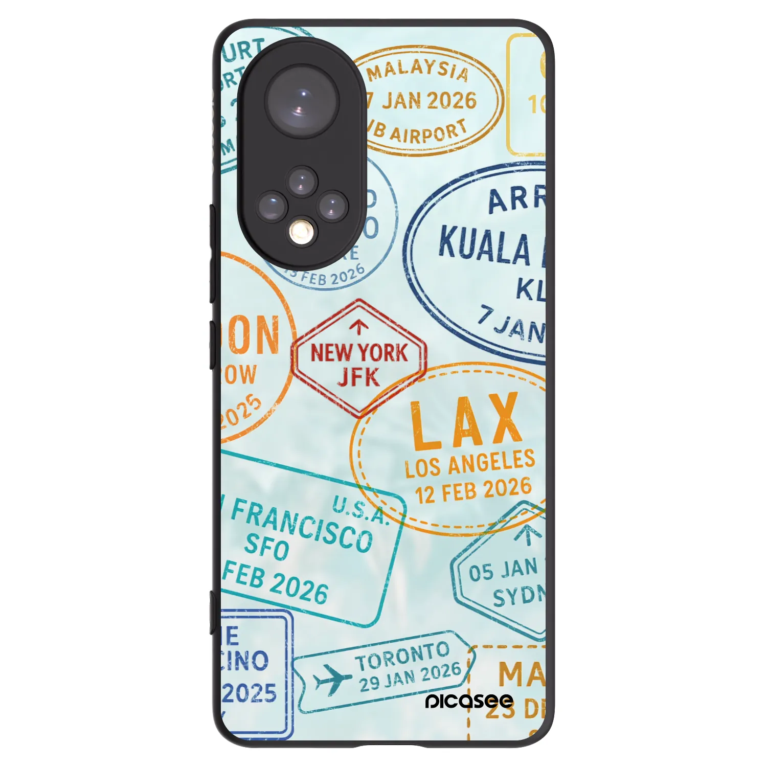 Picasee crna silikonska maskica za Huawei Nova 9 - PASSPORT EDITION