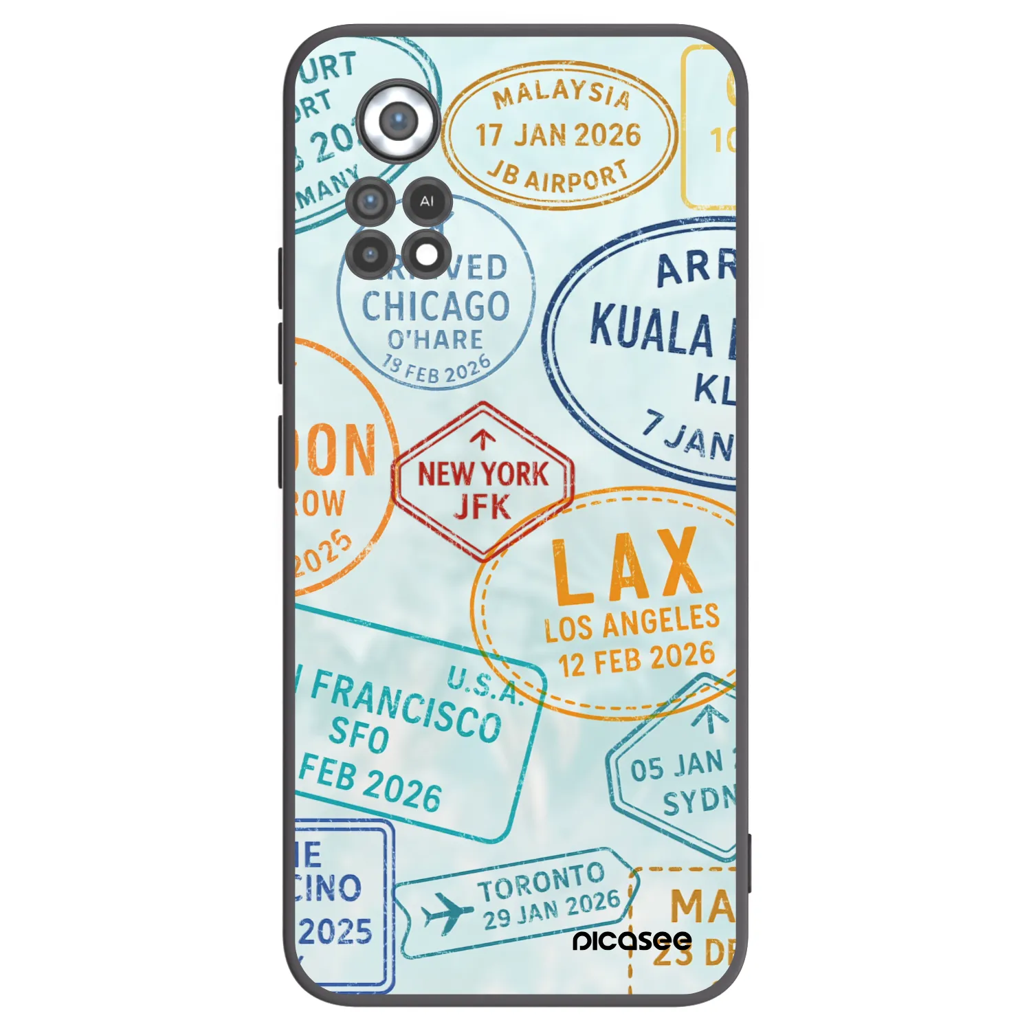 Picasee crna silikonska maskica za Xiaomi Poco X4 Pro 5G - PASSPORT EDITION