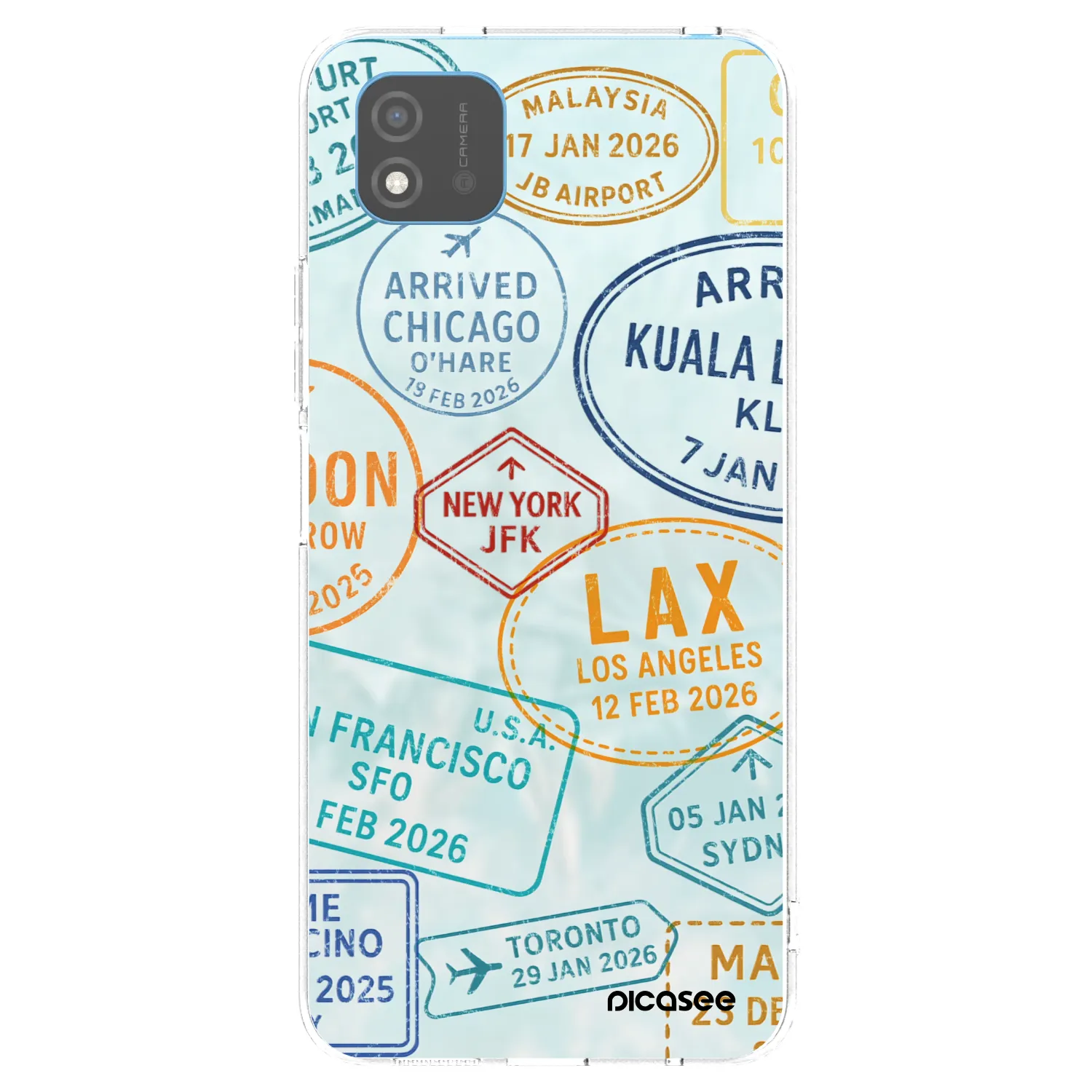 Picasee silikonska prozirna maskica za Realme C11 (2021) - PASSPORT EDITION
