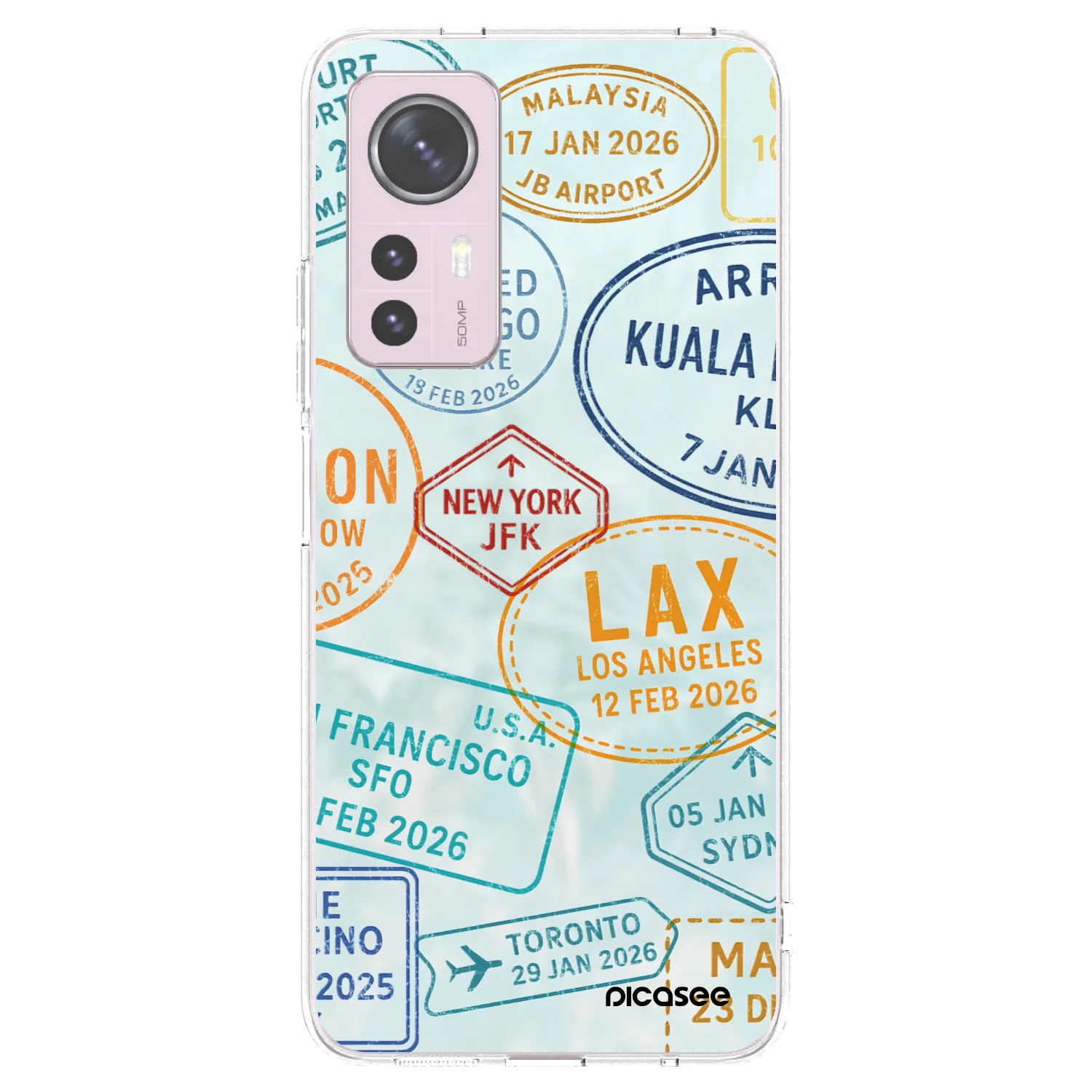 Picasee silikonska prozirna maskica za Xiaomi 12 - PASSPORT EDITION