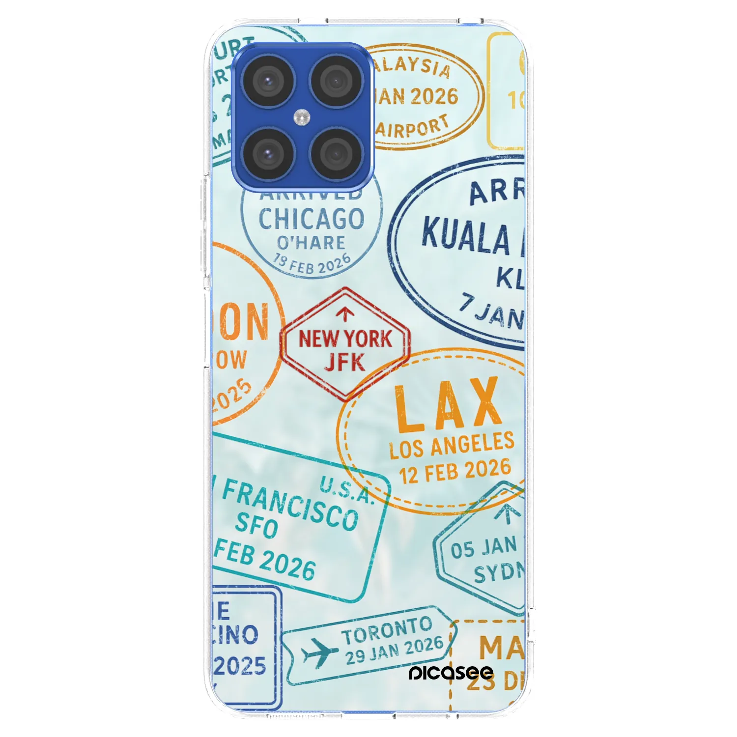 Picasee silikonska prozirna maskica za Honor X8 4G - PASSPORT EDITION