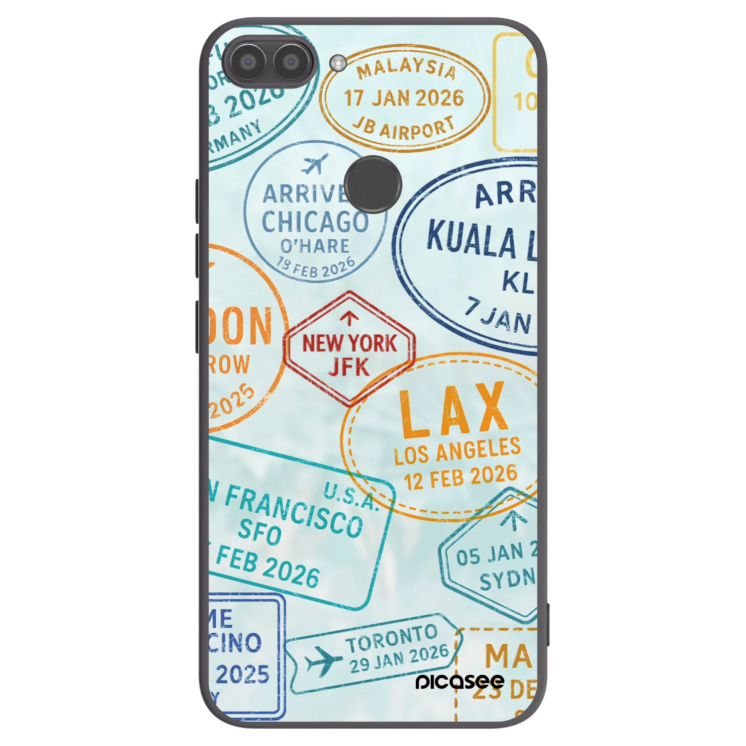 Picasee crna silikonska maskica za Huawei P Smart - PASSPORT EDITION