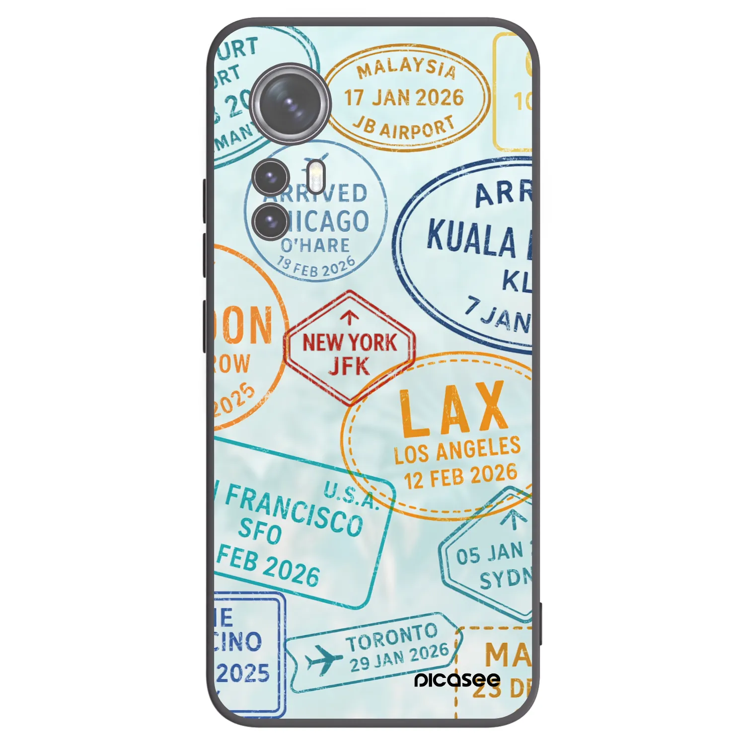 Picasee crna silikonska maskica za Xiaomi 12X - PASSPORT EDITION