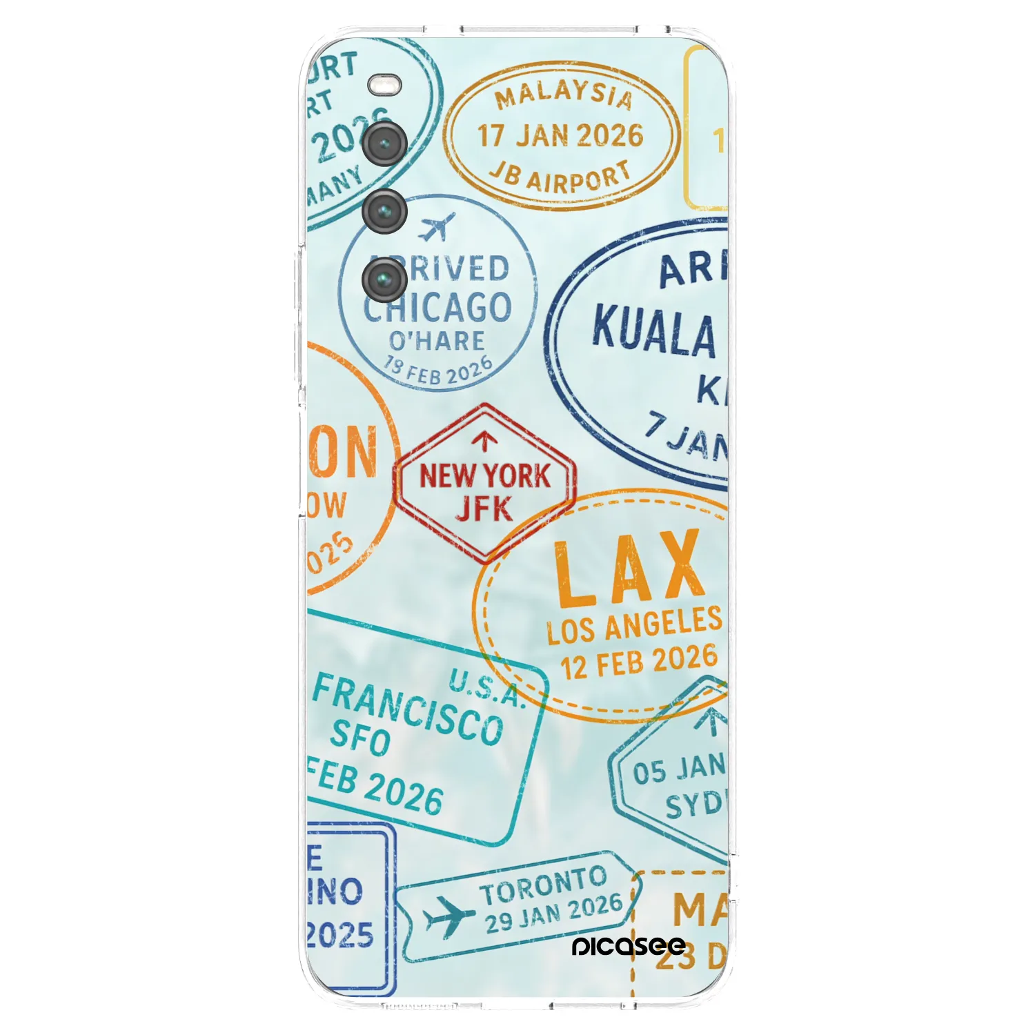 Picasee silikonska prozirna maskica za Sony Xperia 10 IV 5G - PASSPORT EDITION