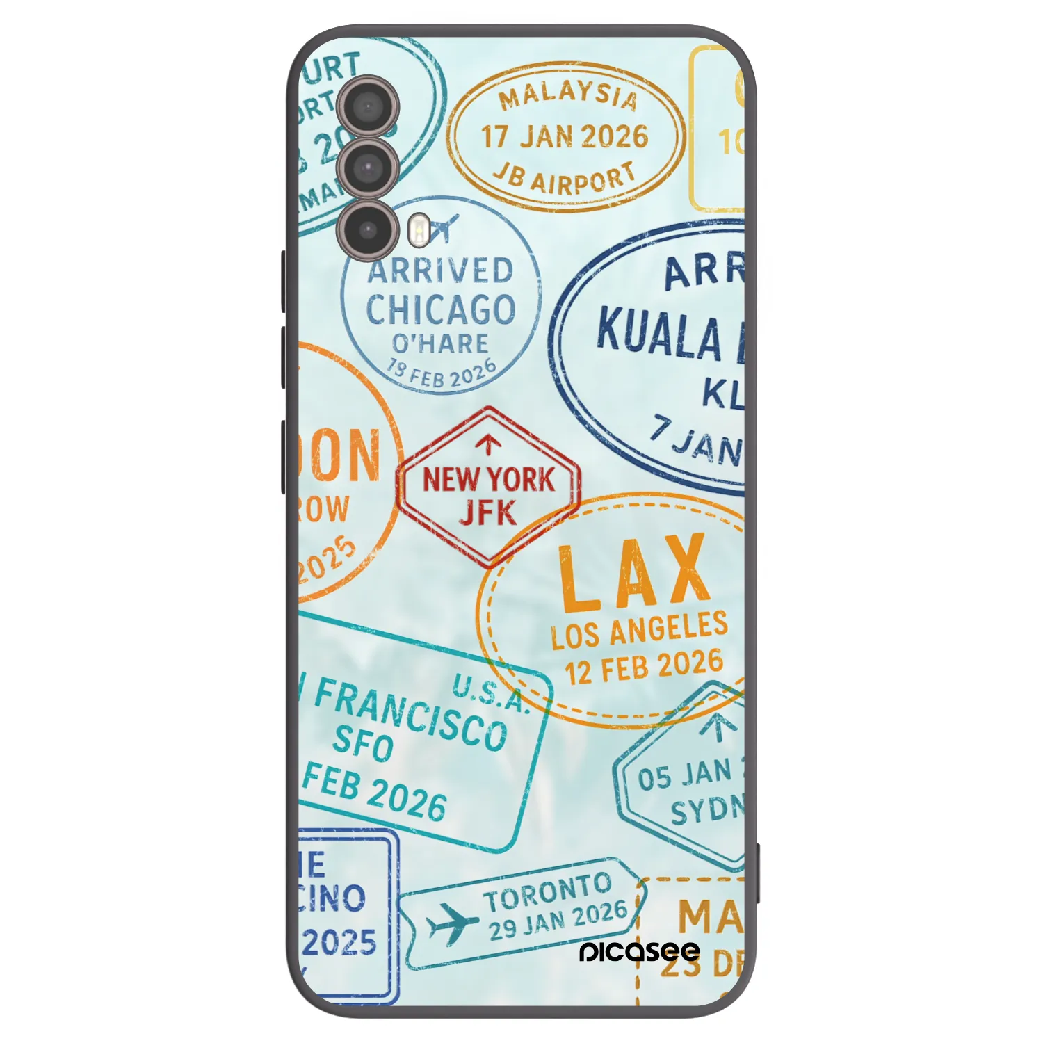 Picasee crna silikonska maskica za Motorola Moto E40 - PASSPORT EDITION