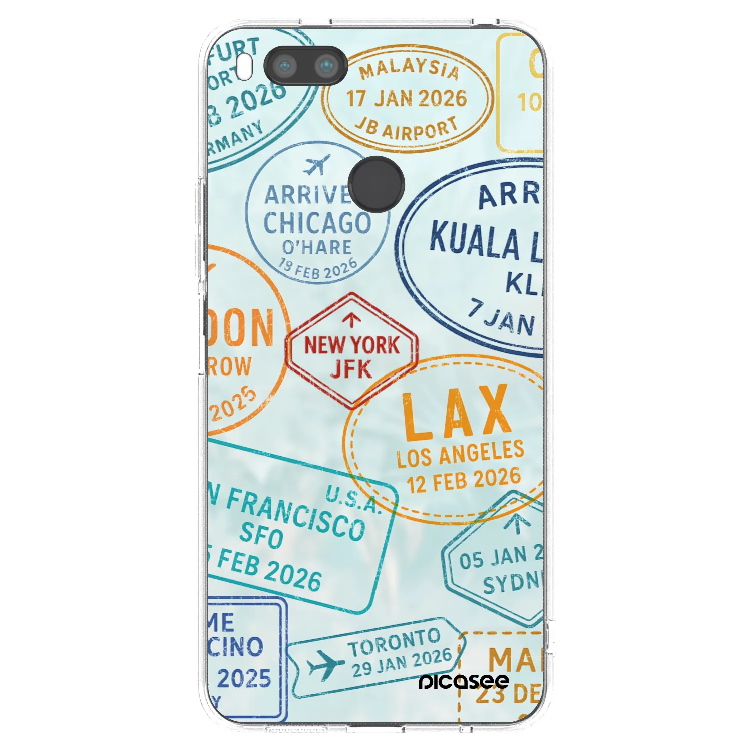 Picasee silikonska prozirna maskica za Xiaomi Redmi A1 - PASSPORT EDITION